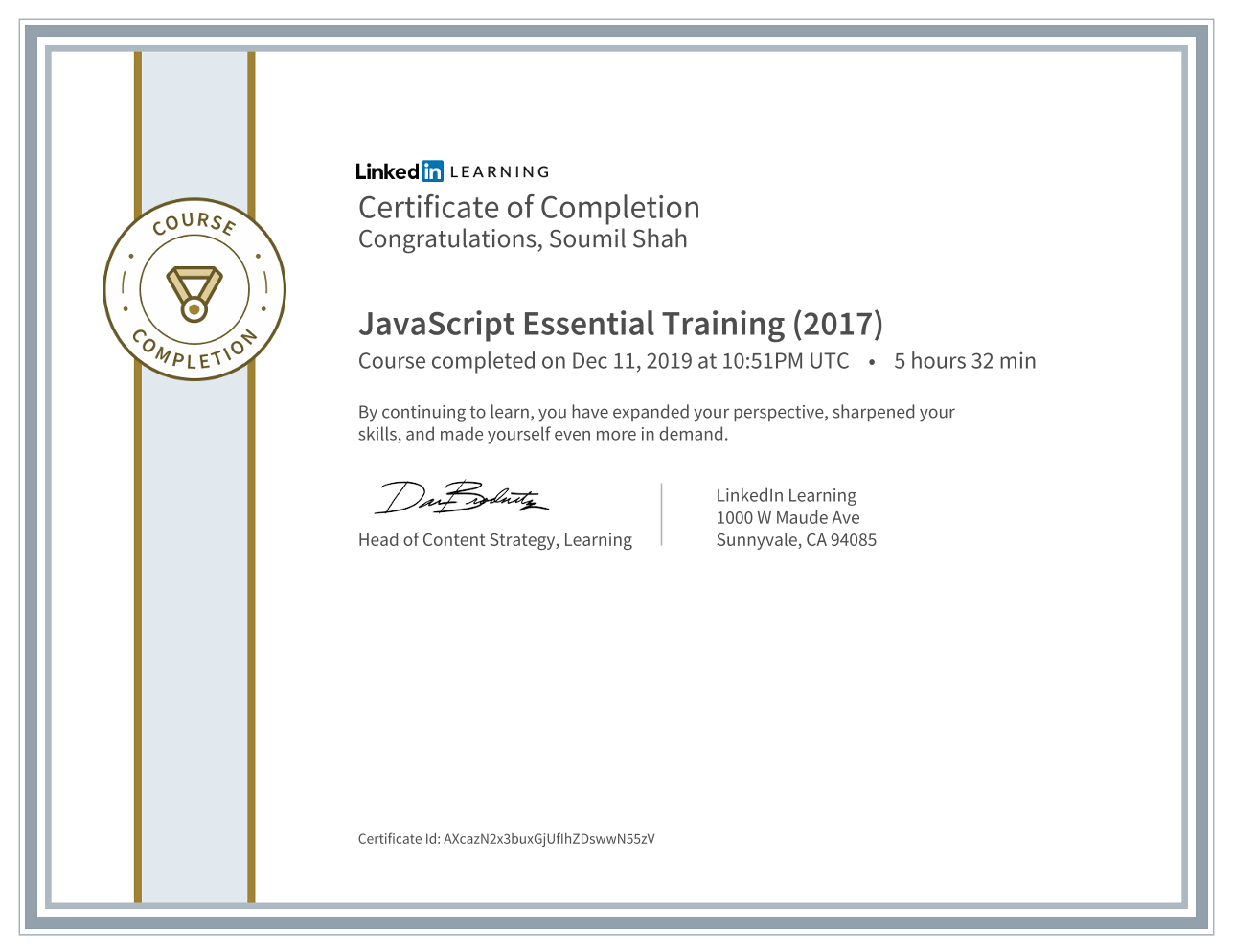 JavaScript Essential Training (2017)